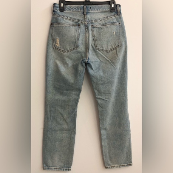 Free People Women’s 27 Destroyed Syxx Boyfriend Jeans Denim Blue OB548601 - Picture 2 of 10